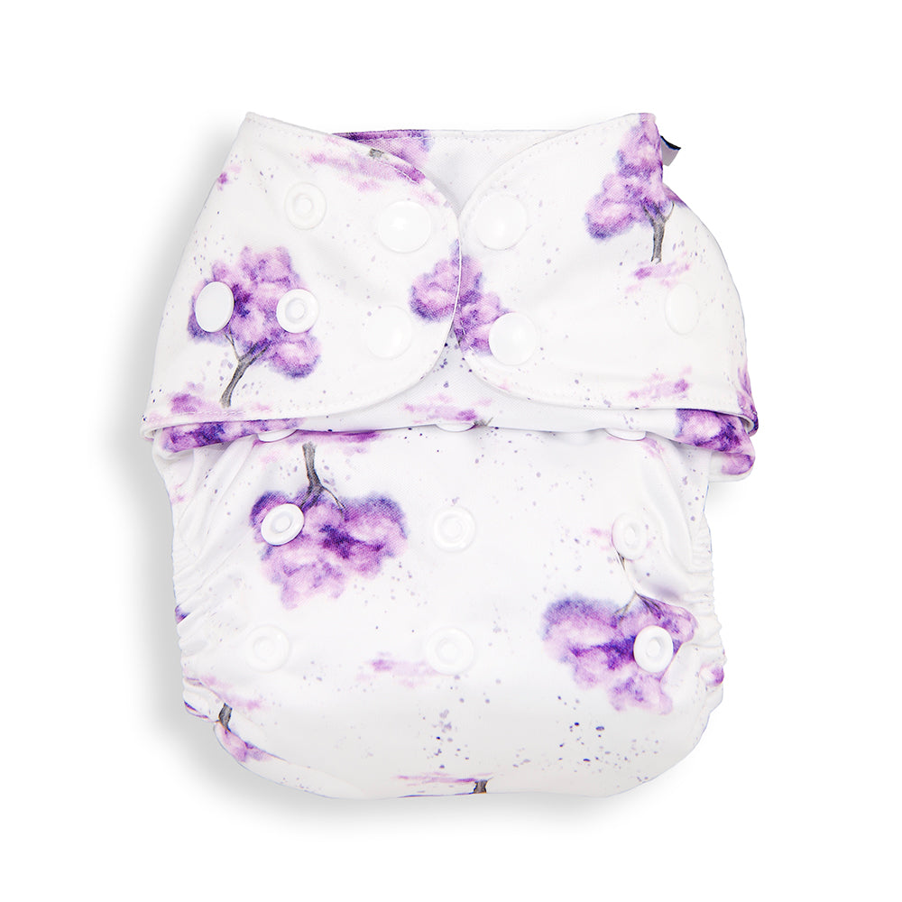 Jacaranda Trees All In Two Modern Cloth Nappy Front