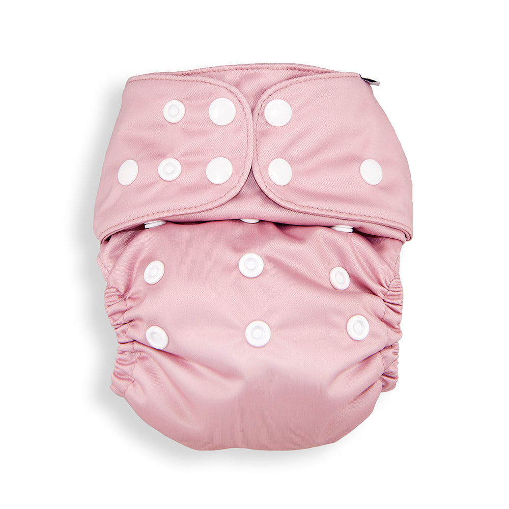 Pink All In Two Modern Cloth Nappy Front